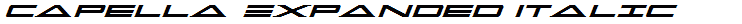 Capella Expanded Italic