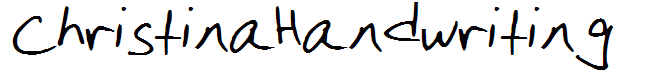 ChristinaHandwriting