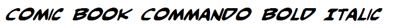 Comic Book Commando Bold Italic