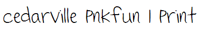 Cedarville Pnkfun 1 Print