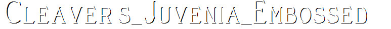 Cleaver's_Juvenia_Embossed