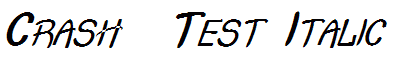 Crash  Test Italic