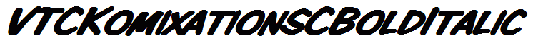 VTCKomixationSCBoldItalic