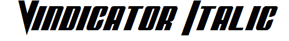 Vindicator Italic