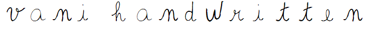 vani handwritten