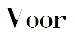 Voor