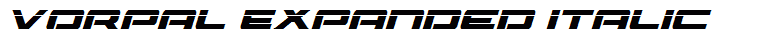 Vorpal Expanded Italic