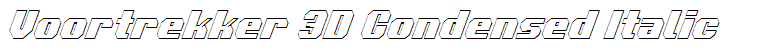 Voortrekker 3D Condensed Italic