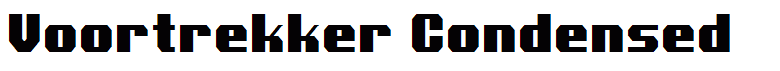 Voortrekker Condensed