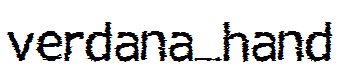 verdana_hand