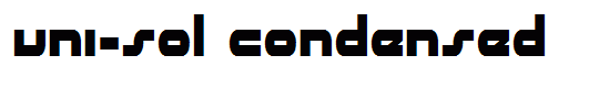 uni-sol condensed