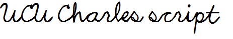 UCU Charles script