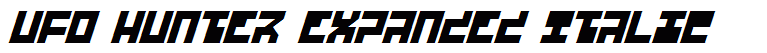 UFO Hunter Expanded Italic