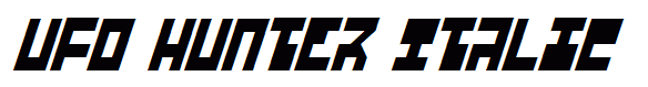 UFO Hunter Italic