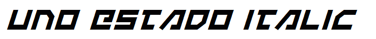 Uno Estado Italic