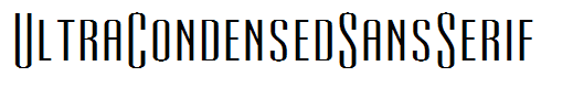 UltraCondensedSansSerif
