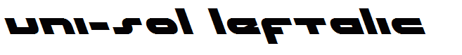 uni-sol leftalic