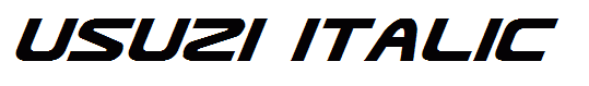 Usuzi Italic