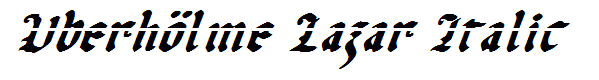 Uberh?lme Lazar Italic