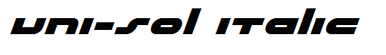 uni-sol italic