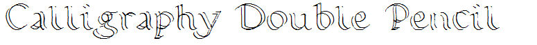 Calligraphy Double Pencil