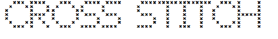 CROSS STITCH