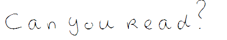 Can you read?