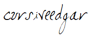 cursiveedgar