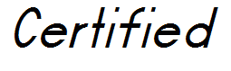 Certified