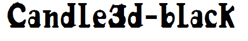 Candle3d-black