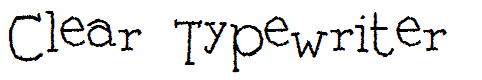 Clear Typewriter