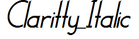 Claritty_Italic