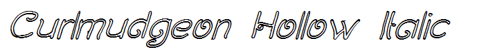 Curlmudgeon Hollow Italic
