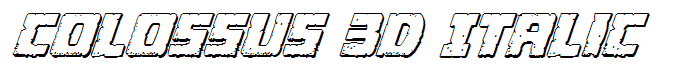 Colossus 3D Italic