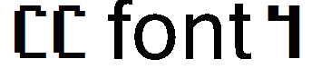 CC font 4