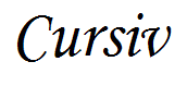 Cursiv