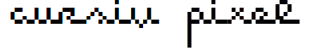 cursiv pixel