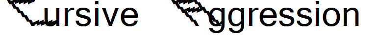 Cursive Aggression