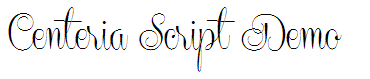 Centeria Script Demo