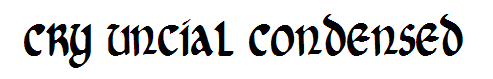  Cry Uncial Condensed