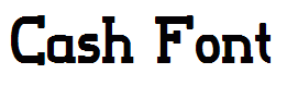 Cash Font
