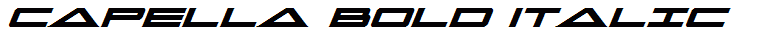 Capella Bold Italic
