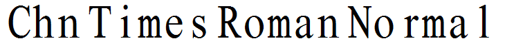 Chn Times Roman Normal