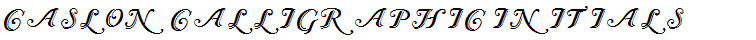 Caslon Calligraphic Initials