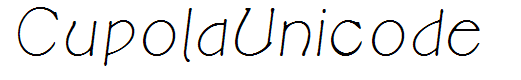 CupolaUnicode
