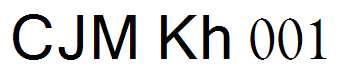 CJM Kh 001