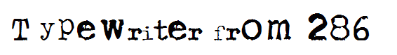 Typewriter from 286