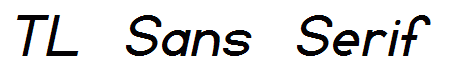TL Sans Serif