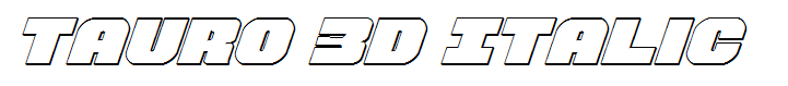 Tauro 3D Italic