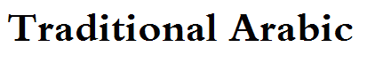 Traditional Arabic